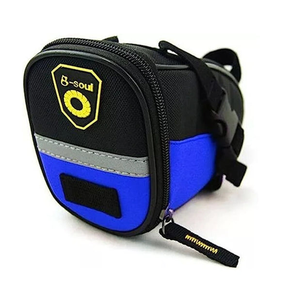 Bicycle Bike Tail Rear Seat Bag Cycling Saddle Pouch Outdoor Sports Package - Blue