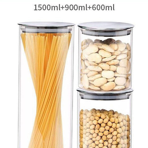 Set of Oil dispenser Bottle, Glass Food Storage 3 Piece and 5pc stainless steel kitchen utensils For Kitchen Use