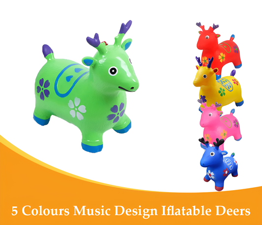 Deer Inflatable Bouncy Animals Hopper for Toddlers| Ideal For Girls/Boys Birthday Gift