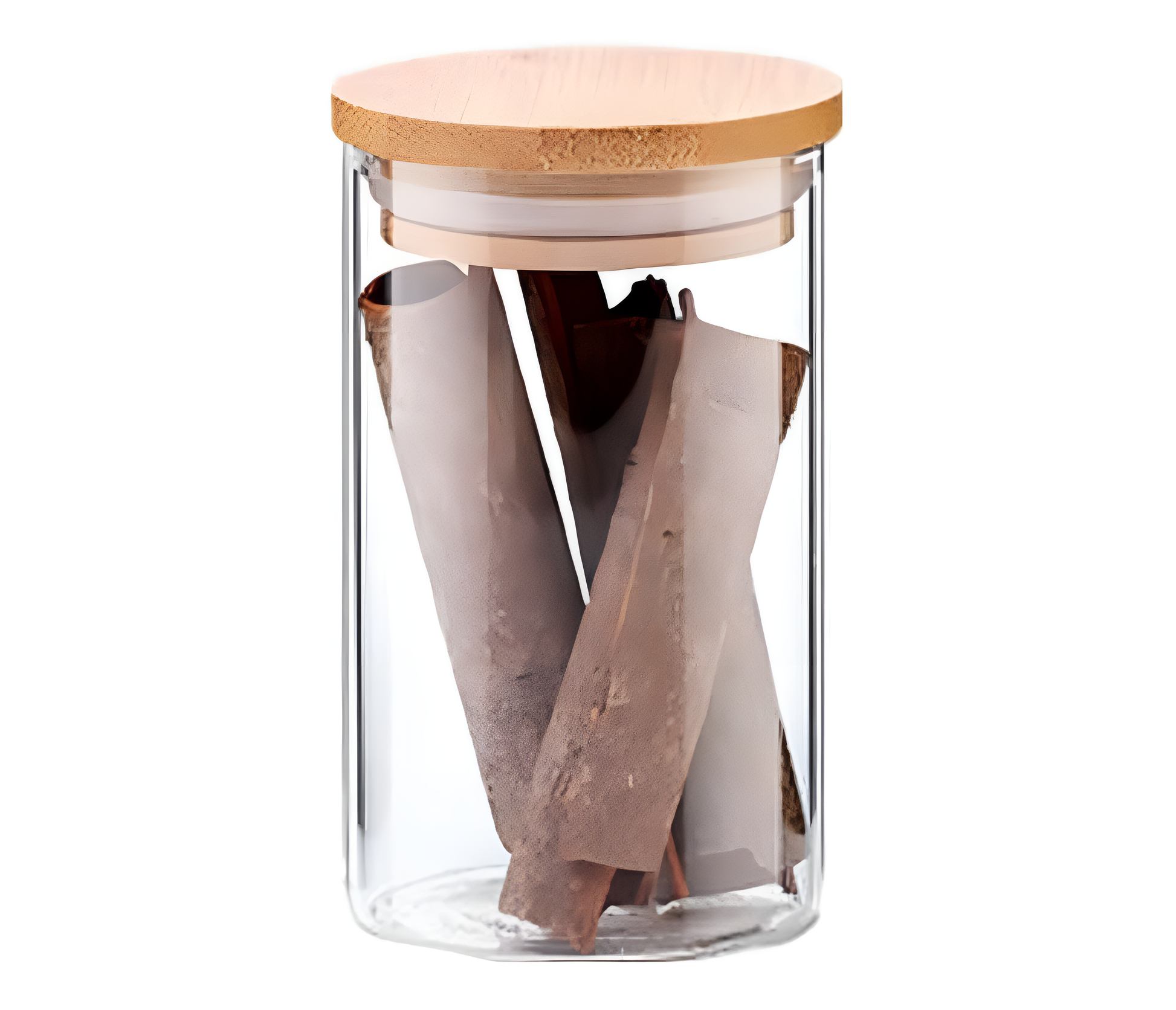 Glass Storage Jar with Airtight  Bamboo Lids,  Ideal for Candy, Spice, Coffee Beans