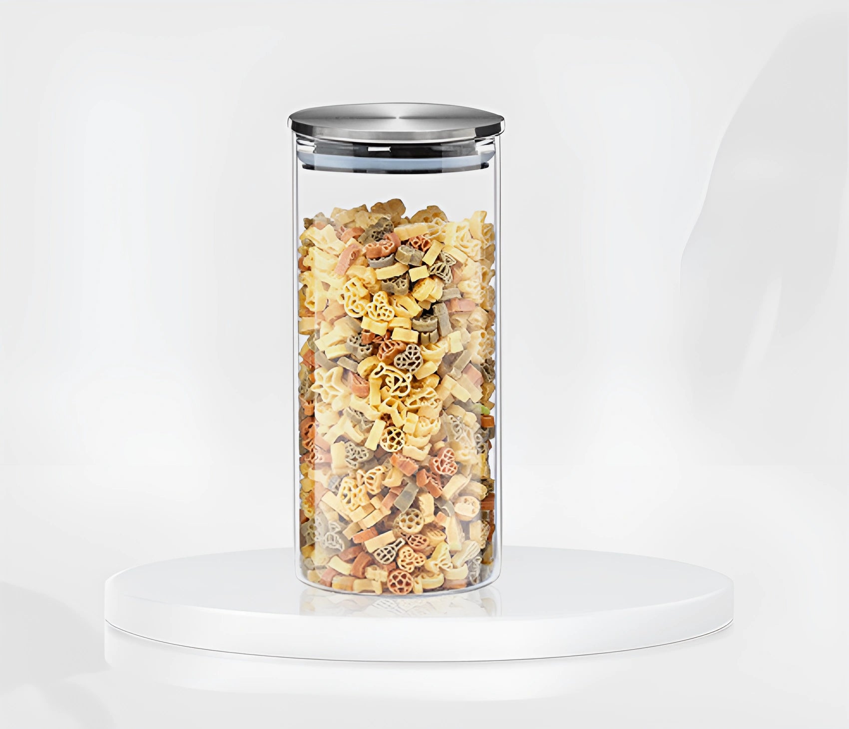 Glass Storage Jars with Airtight  Stainless Steel Lids- Ideal for Candy, Spice, Coffee Beans