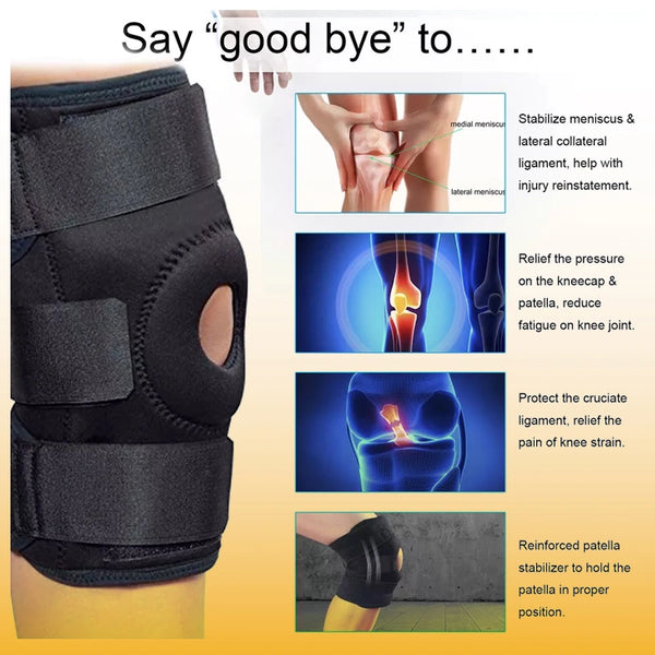 Knee Fixation Brace Sports Rehabilitation Bracket Knee Hyperextension Knee Pads Ligament Strain Knee Immobilizer