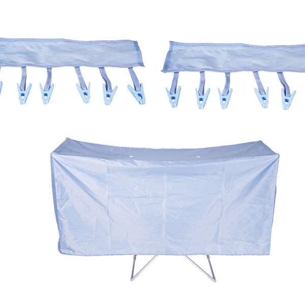 Electric Heated Folding Clothes Dryer Airer With Cover, 230W Energy-Efficient 20 Rails Indoor Airer, Wet Laundry Drying Rack-Houszy®