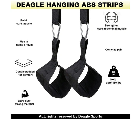 AB Abdominal Hanging Door Straps Weight Lifting Home Gym Fitness