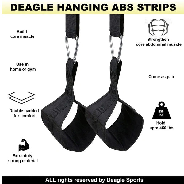 AB Abdominal Hanging Door Straps Weight Lifting Home Gym Fitness