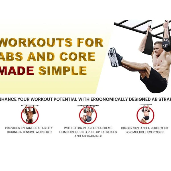 Abdominal Hanging Door Straps - Weight Lifting & Home Gym Fitness