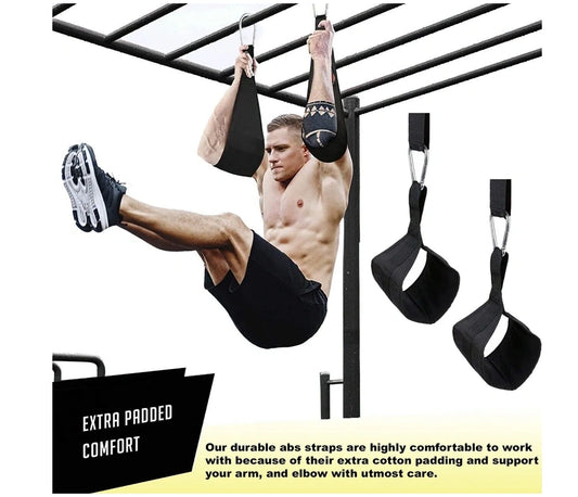 AB Abdominal Hanging Door Straps Weight Lifting Home Gym Fitness