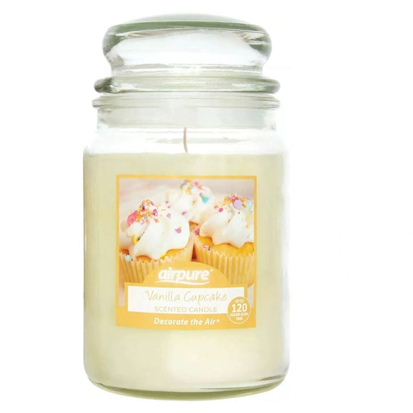 Airpure Vanilla Cupcake Large Jar Candle 510G