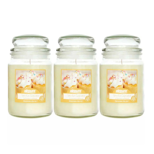 Airpure Vanilla Cupcake Large Jar Candle 510G