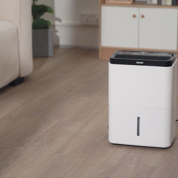 12L/Day Dehumidifier for Home Damp, 2.5L Tank, Digital Humidity Display, 1–24H Timer, R290 Compressor, Auto Defrost, Child Lock, Continuous Drainage, Carbon Filter, Handle & Casters