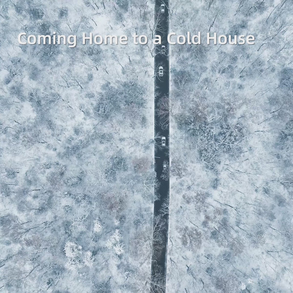 Houszy 2000W PTC Ceramic Tower Heater (White/Gold) – Oscillation, Thermostat, Remote & 12H Timer