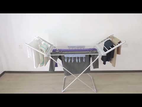 Electric Clothes Dryer With 20 Heated Bars- 230W | 12-Clothes Pegs+ Rack Cover-Houszy®