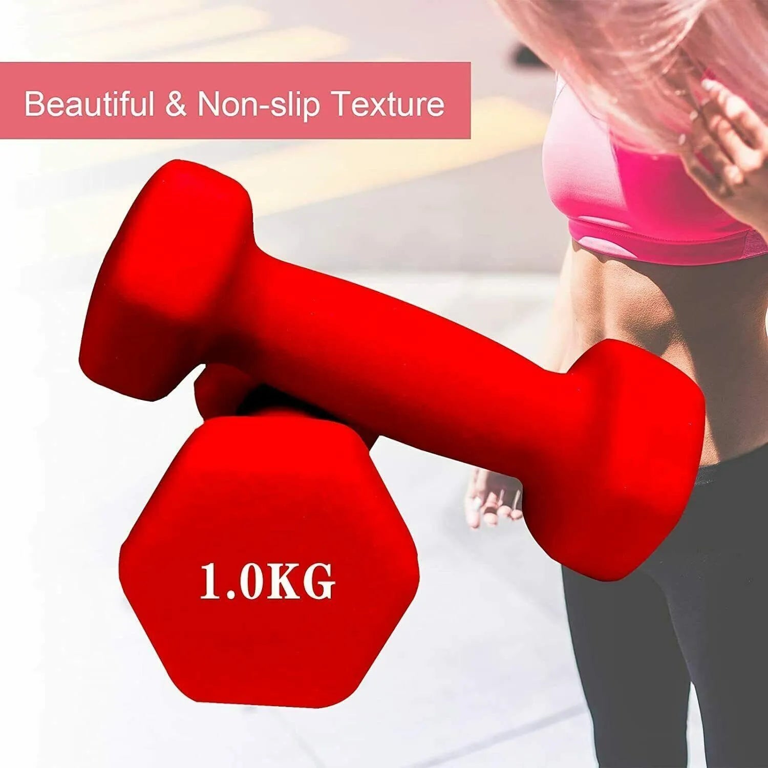 Neoprene Hand Dumbbells Weights Pair Fitness Home Gym Biceps Exercise 0.5-6 kg