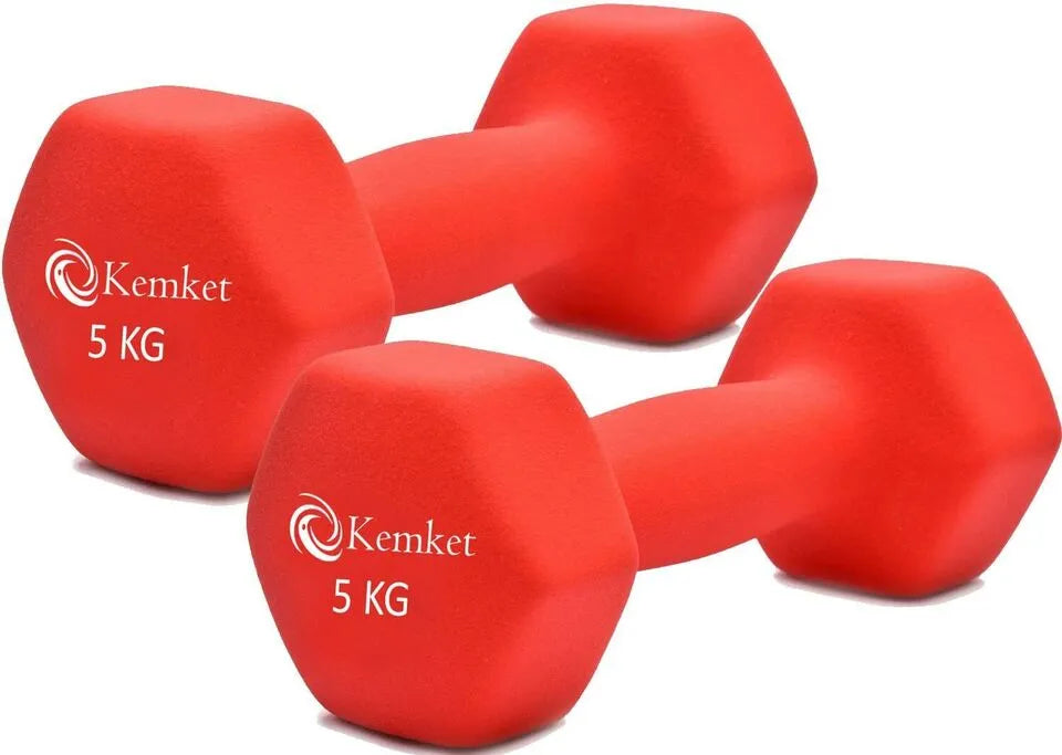 Neoprene Hand Dumbbells Weights Pair Fitness Home Gym Biceps Exercise 0.5-6 kg