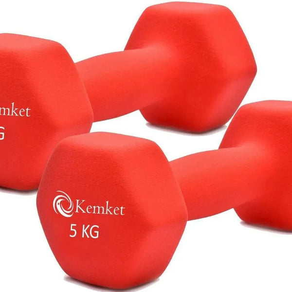 Neoprene Hand Dumbbells Weights Pair Fitness Home Gym Biceps Exercise 0.5-6 kg