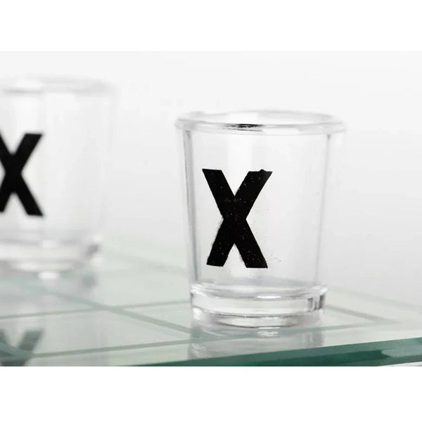 Tic Tac Toe Drinking Game for Adults, 2 Players, 9 Shot Glasses