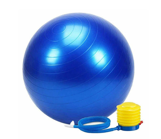 Exercise Ball 85cm - Yoga, Fitness, Pregnancy & Birthing (Blue)