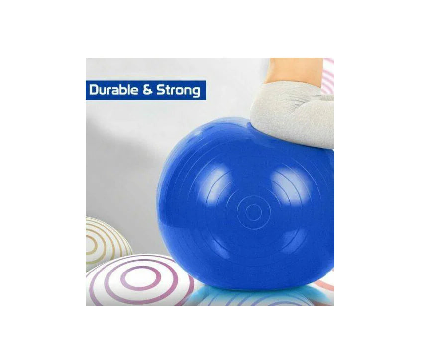 Exercise Ball 85cm - Yoga, Fitness, Pregnancy & Birthing (Blue)