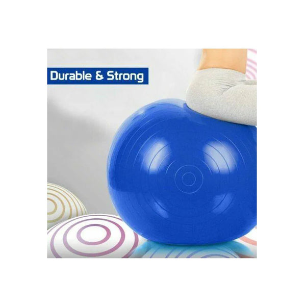 Exercise Ball 85cm - Yoga, Fitness, Pregnancy & Birthing (Blue)